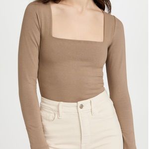 Good American Square Neck Long Sleeve